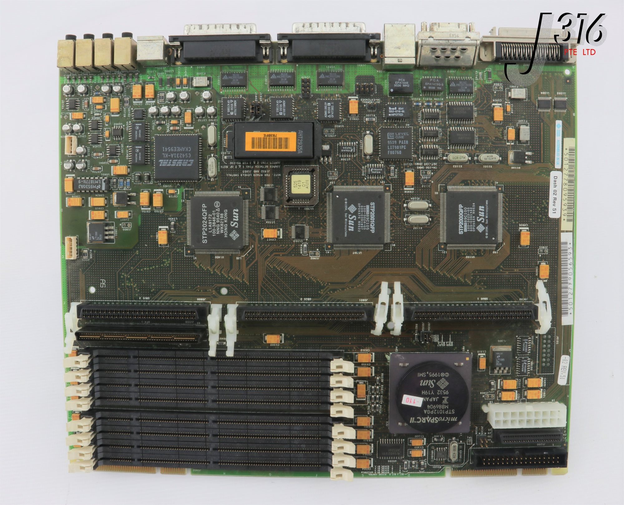27421 SUN MICROSYSS PCB, SPARC 5, 3 EXPN SLOTS, 8 RAM SLOTS
